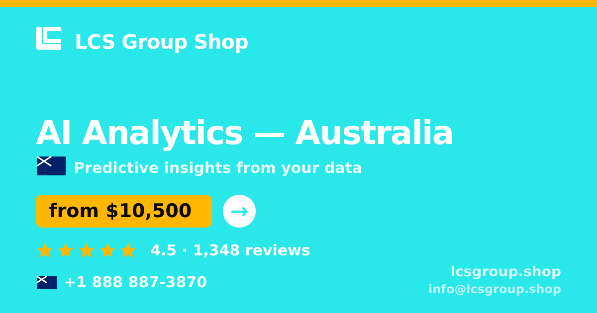 AI Analytics in Perth — from $11,000, rated 4.8/5 by 3198 clients. LCS Group Shop.