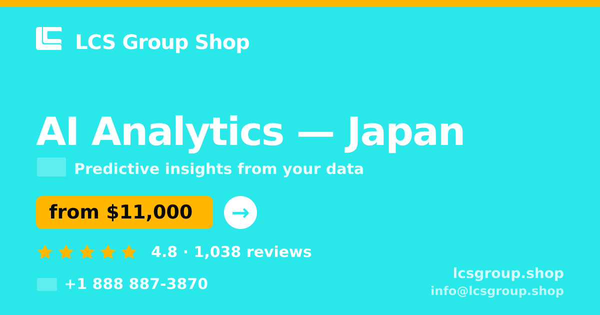 AI Analytics in Nagoya — from $12,500, rated 4.7/5 by 2827 clients. LCS Group Shop.