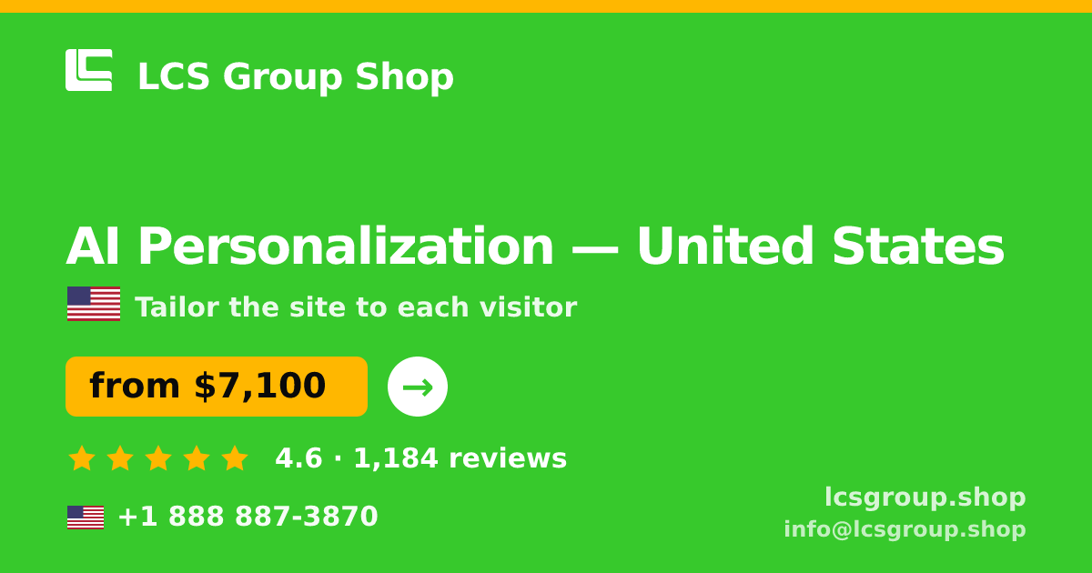 AI Personalization in Austin — from $6,300, rated 4.7/5 by 2069 clients. LCS Group Shop.