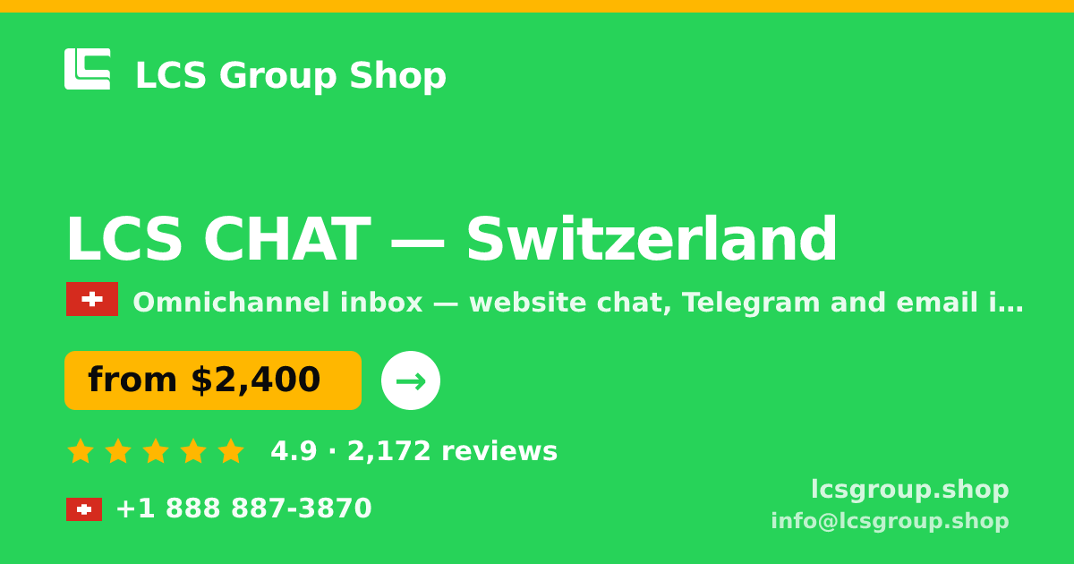 LCS CHAT in Basel — from $2,800/mo, rated 4.9/5 by 1720 clients. LCS Group Shop.