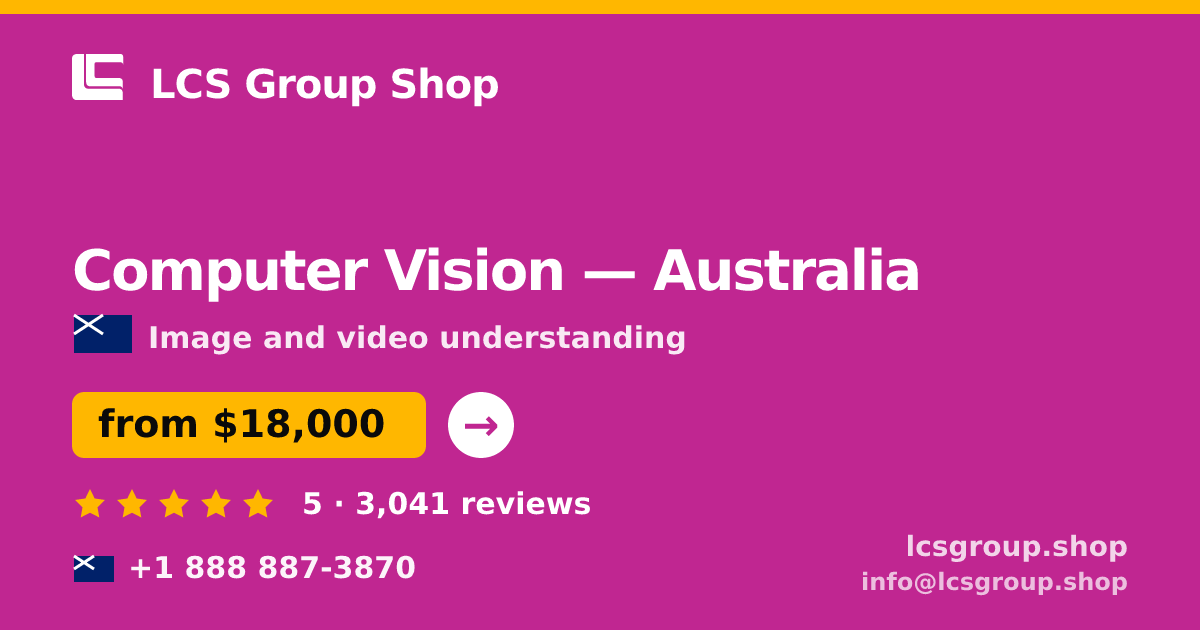 Computer Vision in Melbourne — from $16,500, rated 5/5 by 787 clients. LCS Group Shop.