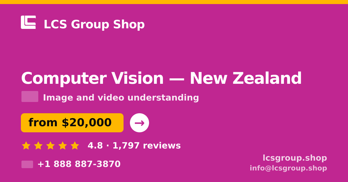 Computer Vision in Wellington — from $17,000, rated 4.8/5 by 2375 clients. LCS Group Shop.
