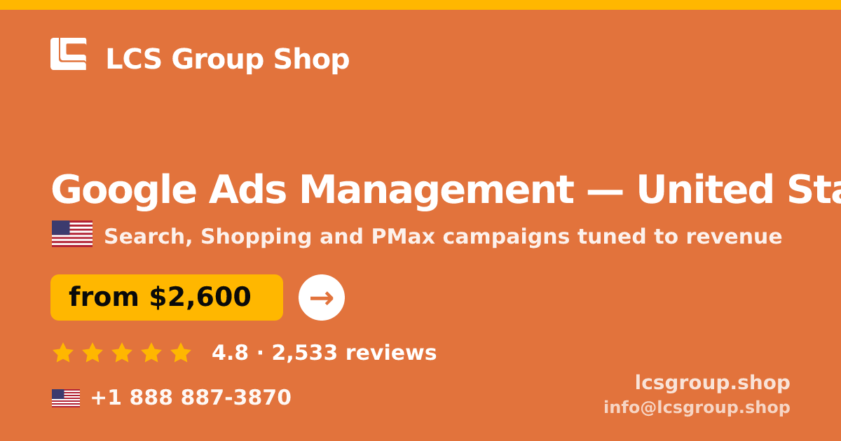 Google Ads Management in Denver — from $3,500/mo, rated 5/5 by 927 clients. LCS Group Shop.