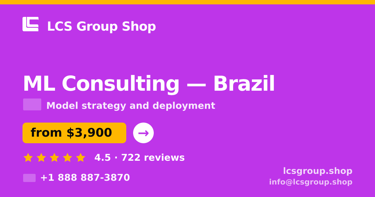 ML Consulting in Rio de Janeiro — from $2,800, rated 5/5 by 979 clients. LCS Group Shop.