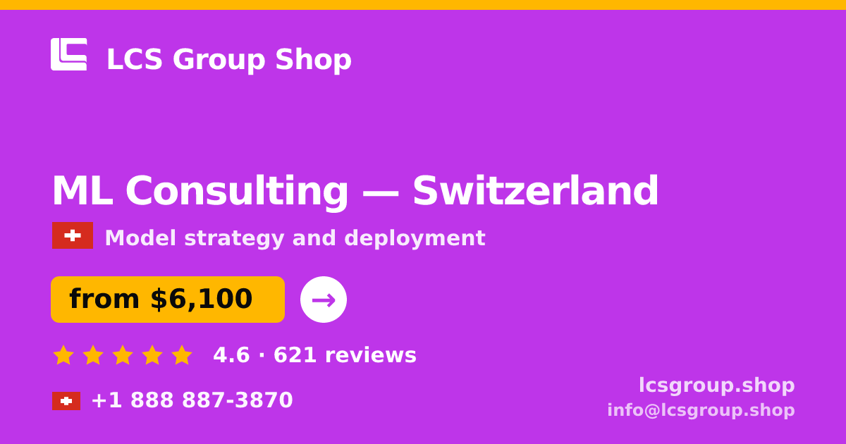 ML Consulting in Basel — from $7,600, rated 4.7/5 by 1044 clients. LCS Group Shop.