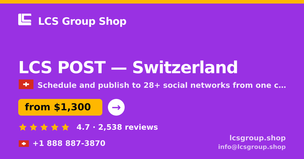 LCS POST in Basel — from $1,700/mo, rated 4.6/5 by 1579 clients. LCS Group Shop.