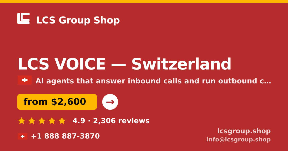LCS VOICE in Basel — from $3,600/mo, rated 4.5/5 by 1882 clients. LCS Group Shop.