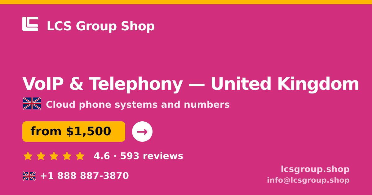 VoIP & Telephony in Glasgow — from $1,200/mo, rated 4.6/5 by 1991 clients. LCS Group Shop.